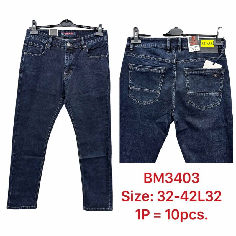 Spodnie jeansy meskie Roz 32-42, 1 Kolor .Paczka 10 szt